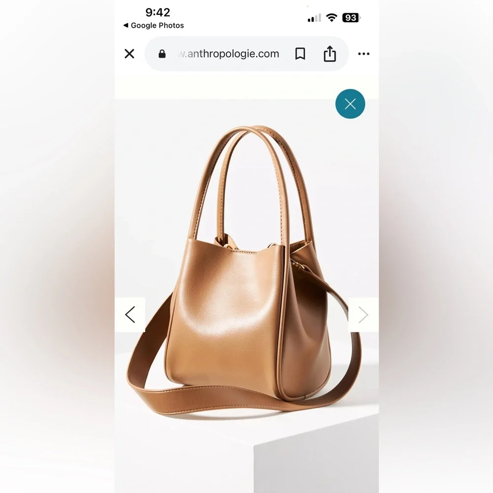 Anthropologie the hollace mini edition Tan Leather Women's Bag - Picture 2 of 11